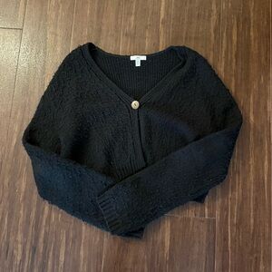 BP cropped black cardigan in size S